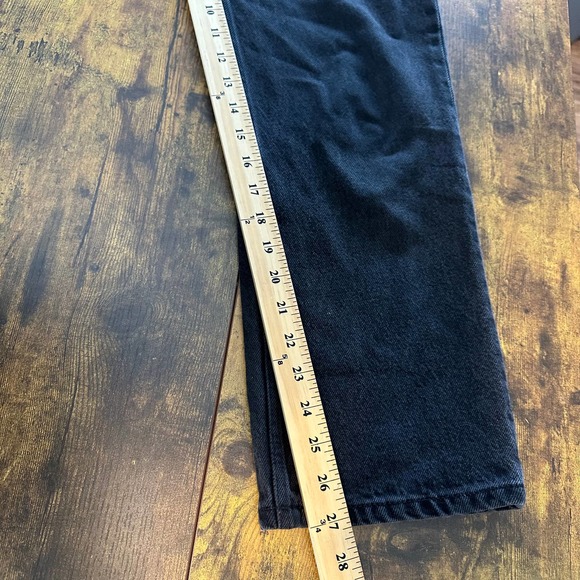 Reformation jeans women’s size 29 straight black Seattle wash high rise short - Picture 9 of 12